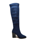 Amsterdam Faux Suede Over The Knee High Heel Boots - Stylish and Versatile