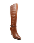 London Sleek Leather Dress Boots for Slim Calves