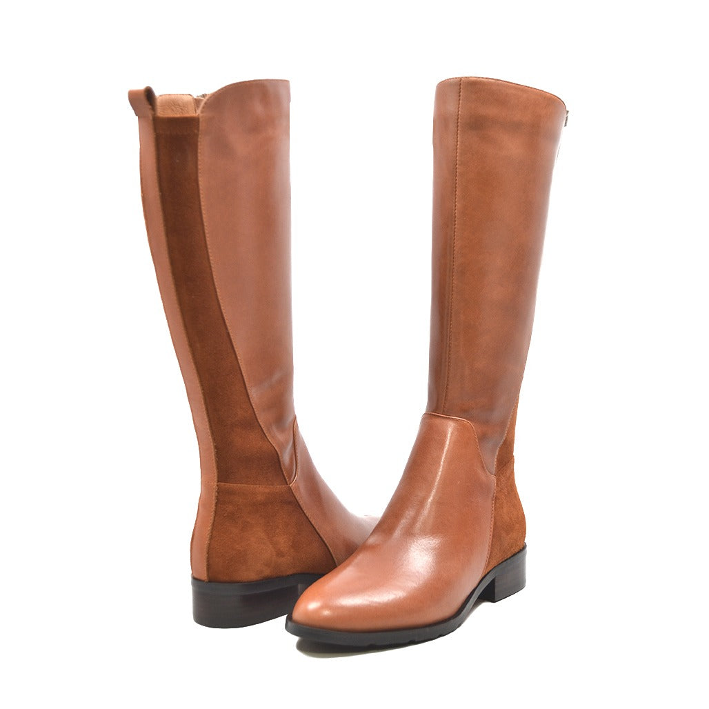 Bevæger sig ikke Lingvistik Sæt tøj væk SoleiMani Trendy Leather Narrow Calf Riding Boots – Slim Calf Boots