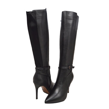 narrow calf leather dress boots Brown Narrow-Calf Boots for Women