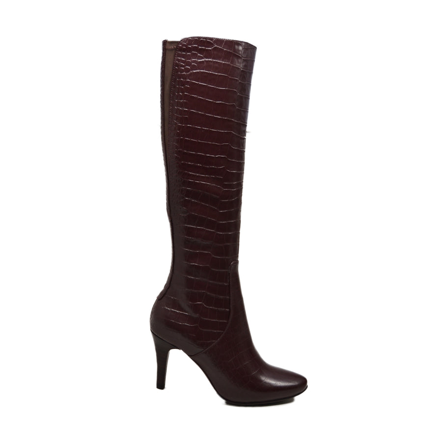 Paradise 2 Croc Slim Calf Leather Dress Boot