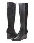 Paris Leather Lamb Suede 3-in-1 Wedge Dress Boot: Effortlessly Stylish and Versatile