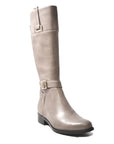 Gabi Grey Leather Riding Boots - Stylish and Versatile for Any Occasion