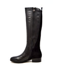 Trendy Boot: Stylish and Functional Leather Boot with Stretch Suede