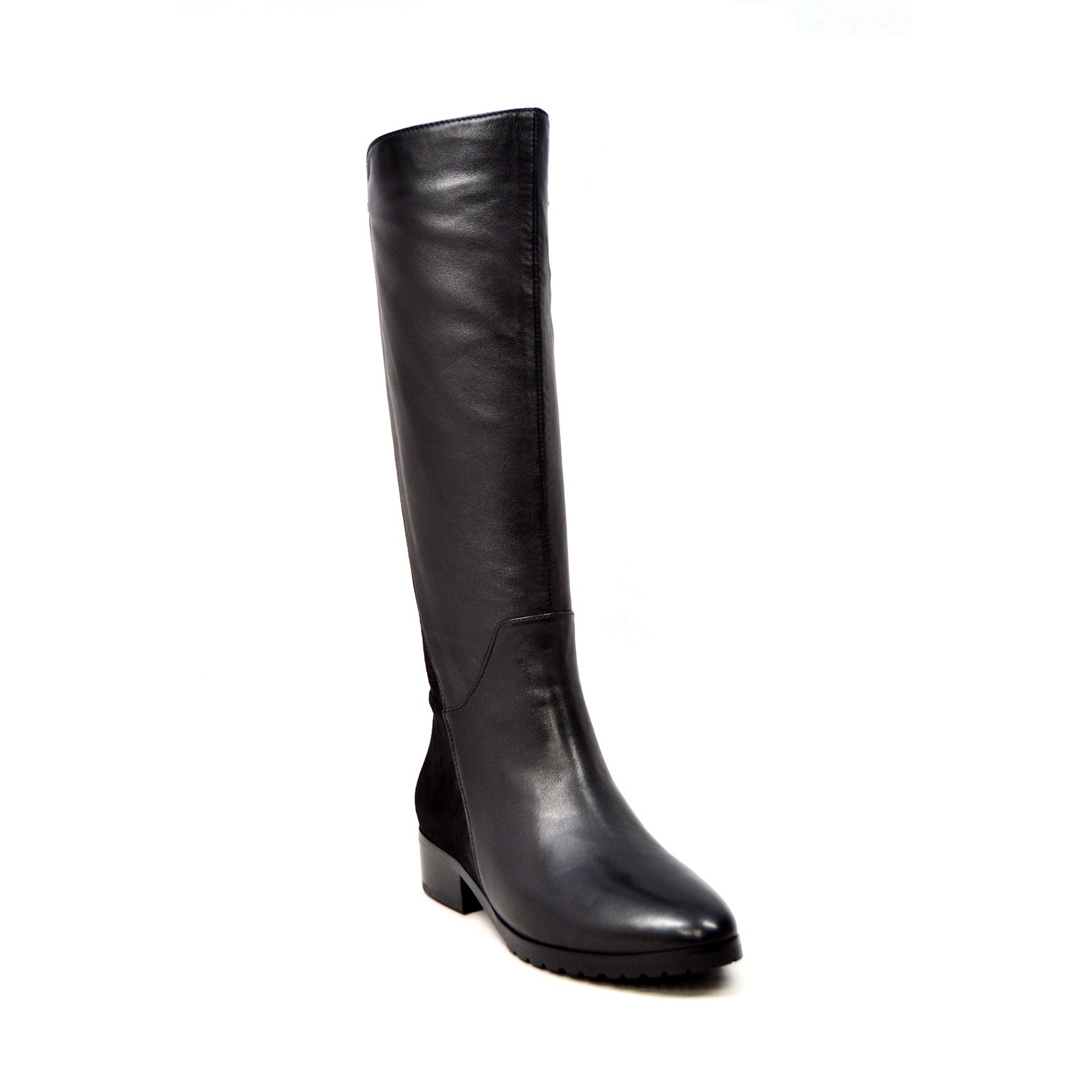 SoleiMani Trendy Leather Narrow Calf Riding Boots – Slim Calf Boots