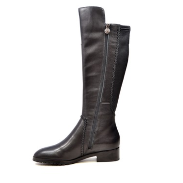 SoleiMani Zipporah Narrow Calf Leather Riding Boots – Slim Calf Boots
