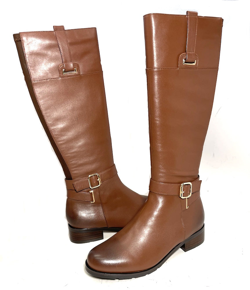 Petite-friendly narrow-calf leather riding boots: Ariat York