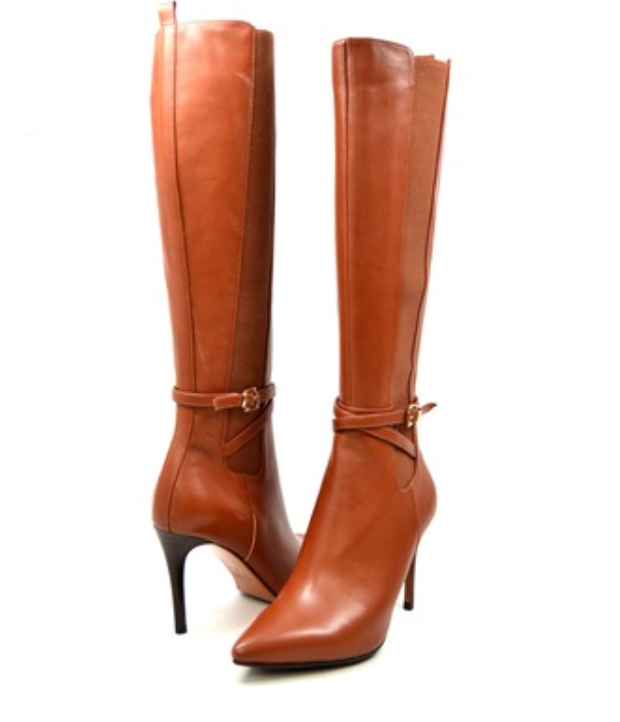 Noosh Leather Heel Dress Boots - Stylish and Versatile