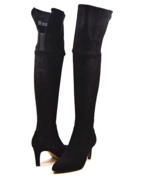 Stella Suede Over-The-Knee High Heel Boots - Stylish and Comfortable